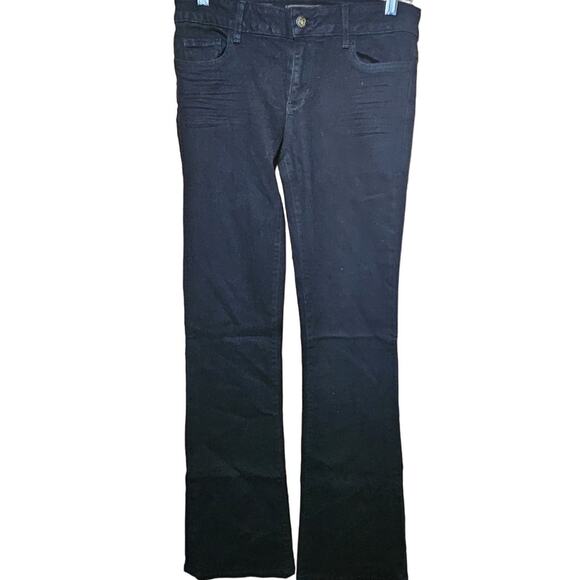 Black Mini Flare Jeans Size 29W - Picture 1 of 4